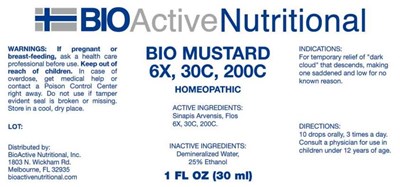 Bio Mustard (Bani0145 Bio Mustard 6x,30, 200c 7 27 16)